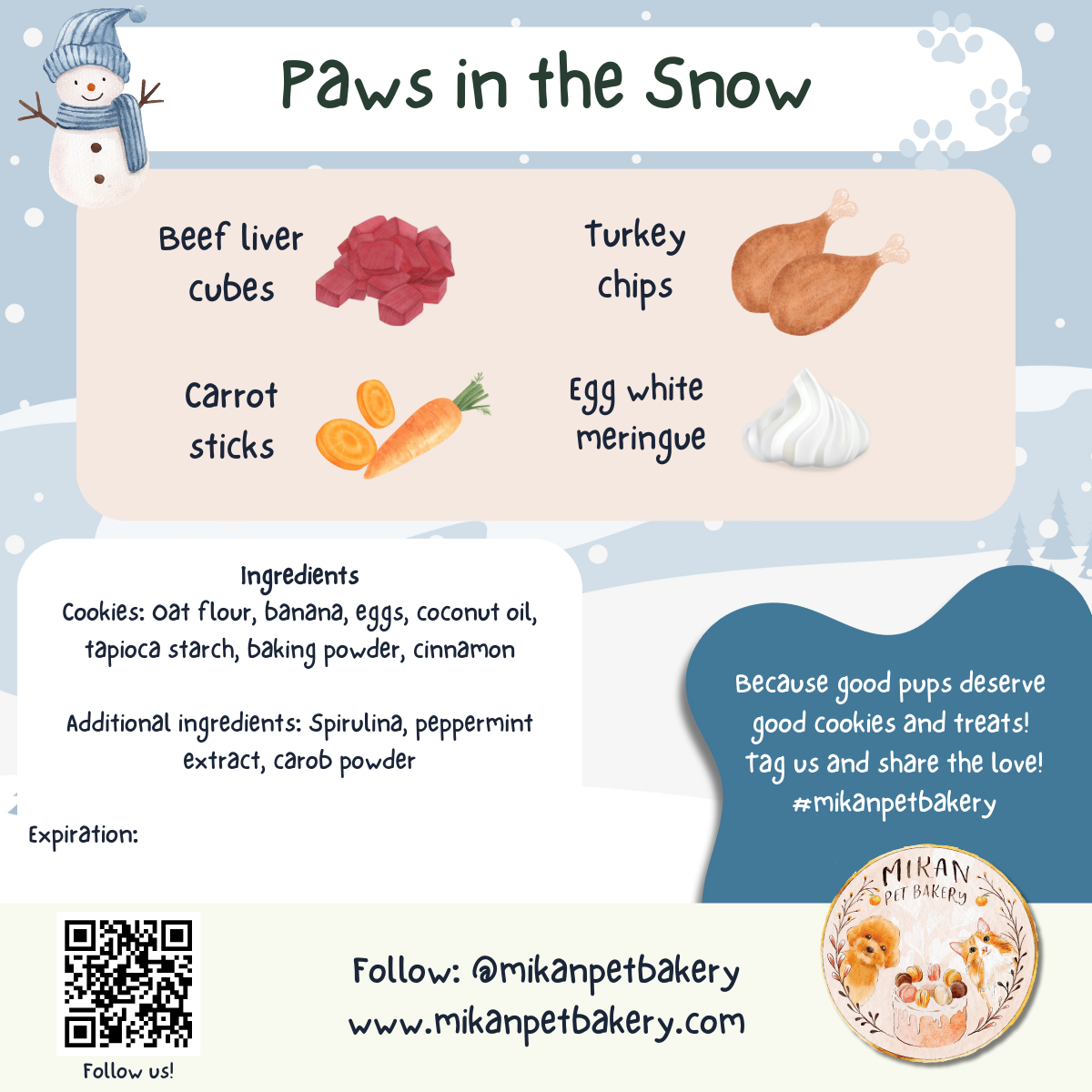 Paws in the Snow Barkley Box - Dog Barkuterie